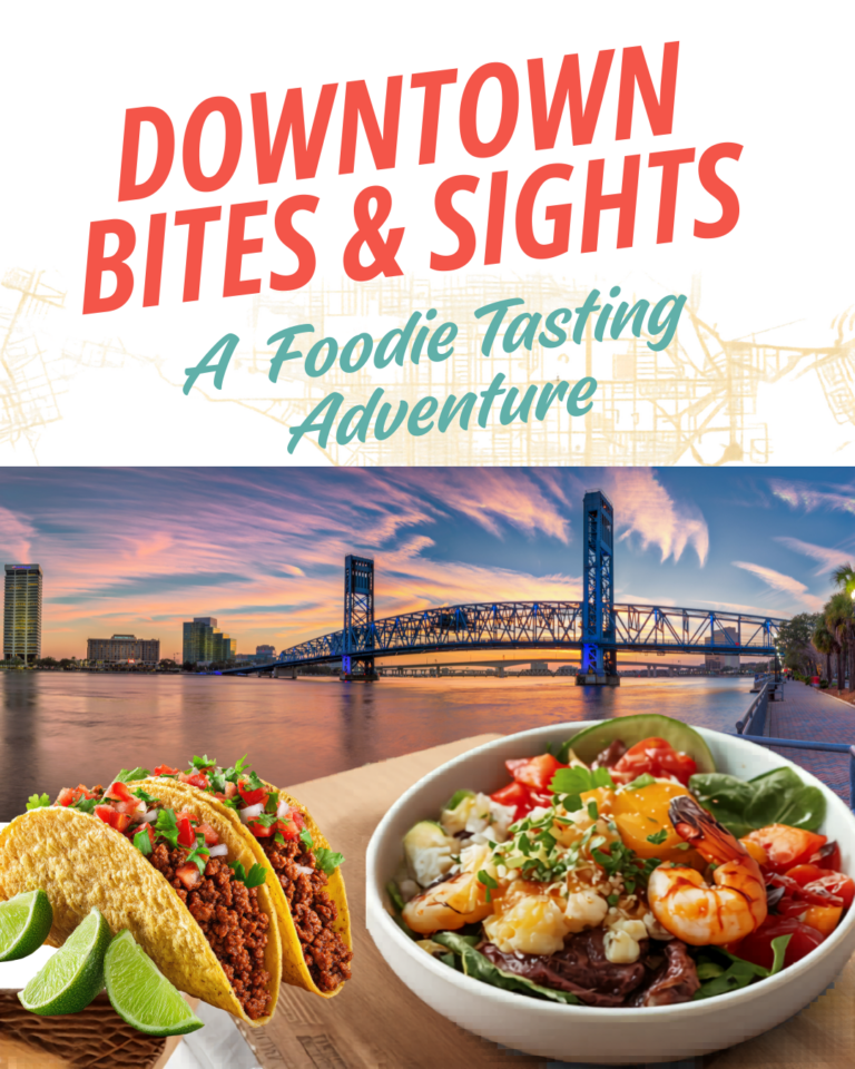 downtown jacksonville foodie tasting experience jax tours adventure fun food shuttle bus