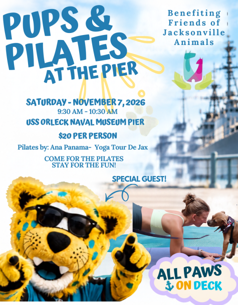 jax tours pups and pilates all paws on deck at the uss orleck november 7th